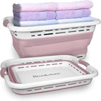 BROOKSTONE 11 GALLON XL 24" Collapsible Laundry Basket & Clothes Hamper by Brookstone