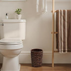 GRANNY SAYS Small Wicker Trash Can, 2 Gallon Bathroom Waste Basket, Small - Image 4