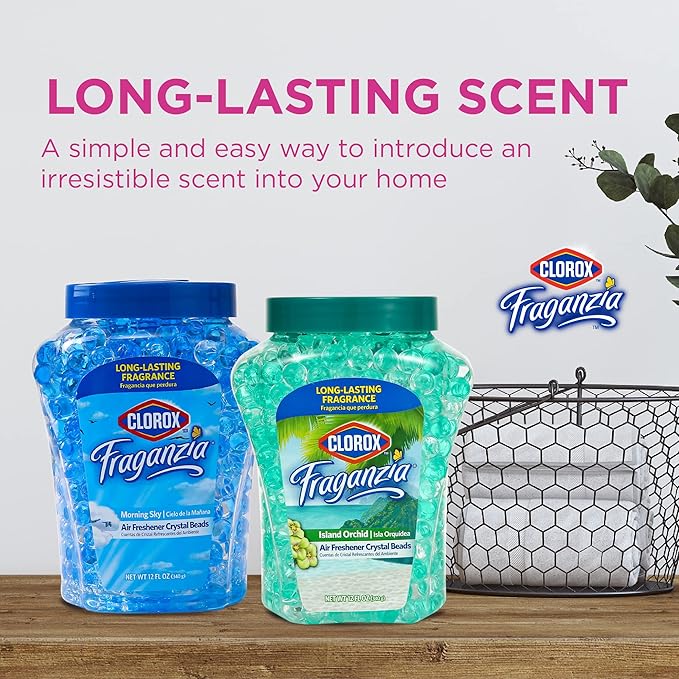 Clorox Fraganzia Crystal Beads Air Freshener, Long Lasting Room Deodorizer and - Image 4