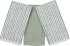 Serafina Home Sage Green Kitchen Dish Towels- Set of 3 100% Cotton Soft by SerafinaHome