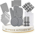 LANE LINEN Kitchen Towels and Dishcloths Sets by LaneLinen