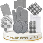 LANE LINEN Kitchen Towels and Dishcloths Sets by LaneLinen