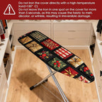 Nuxovilar Ironing Board Cover Winter Gift Boxes Pattern Polyester 15x54 Inches - Image 4