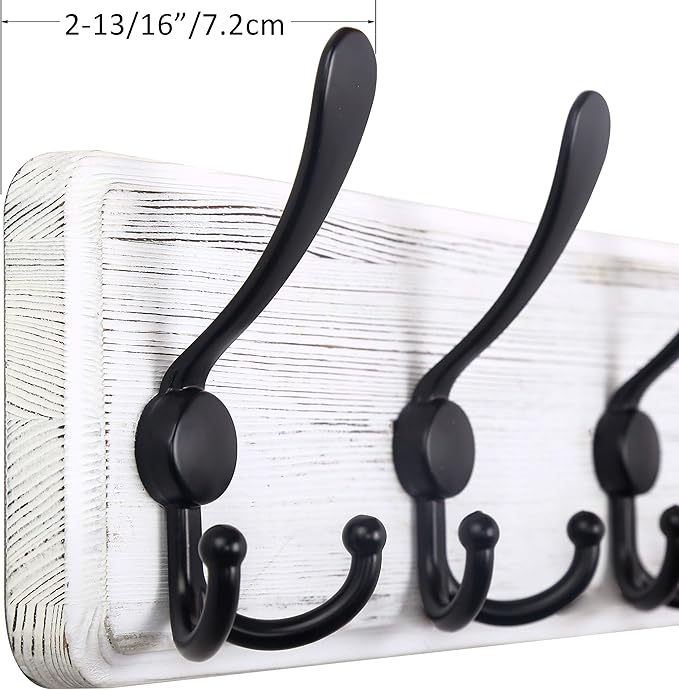 WEBI Coat Rack Wall Mount, 38 9/16" Long, 10 Hooks, Large Coat Hooks Wall - Image 7