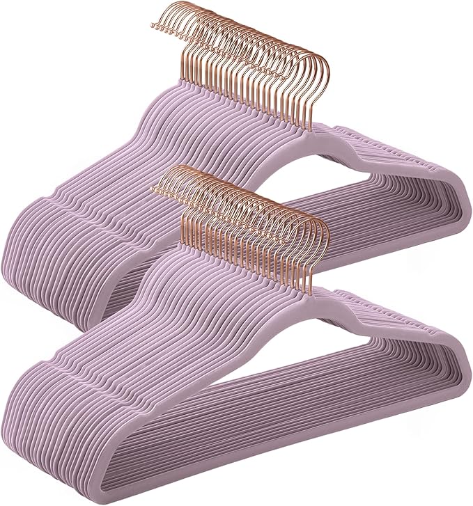 SONGMICS Slim Velvet Hangers, Non-Slip Clothes Hangers by SONGMICSbySONGMICSHOME
