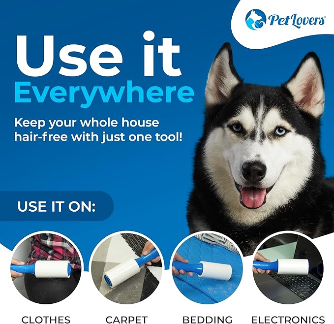 PetLovers Extra Sticky Lint Roller Mega Value Set 1000 Sheets - Image 6