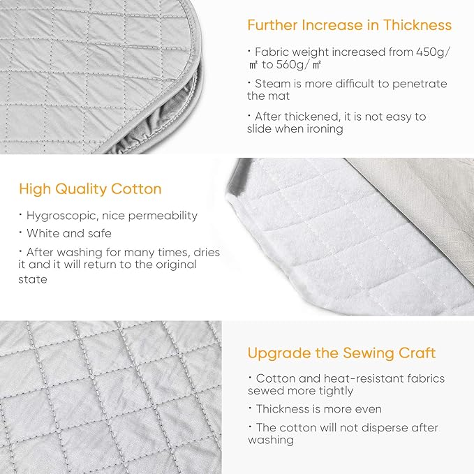Upgraded Thick Ironing Mat, Travel Ironing Blanket Ironing Pad, Portable - Image 5