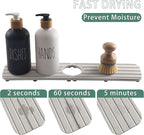 17inch x 4inch Kitchen Sink Faucet Mat, Water Absorbing Stone Faucet Splash - Image 3