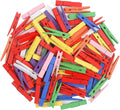 KIMOBER 100PCS Wooden Clothespins, Mixed Colored Craft Peg Pins Clips by KIMOBER