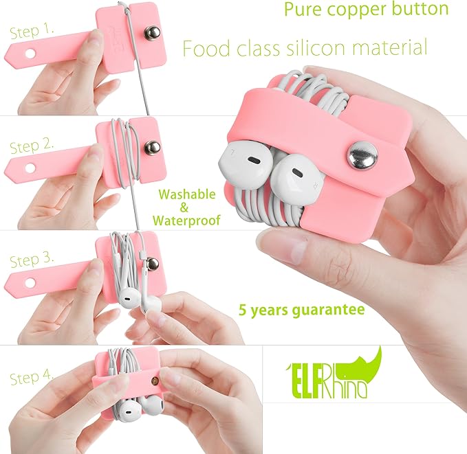 Cord Organizer Earbuds Holder Earphone Wrap Earphones Organizer Headset - Image 4
