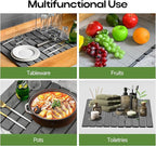 Large Stone Drying Mat for Kitchen Counter, Quick Drying Mat, Glasses and - Image 4