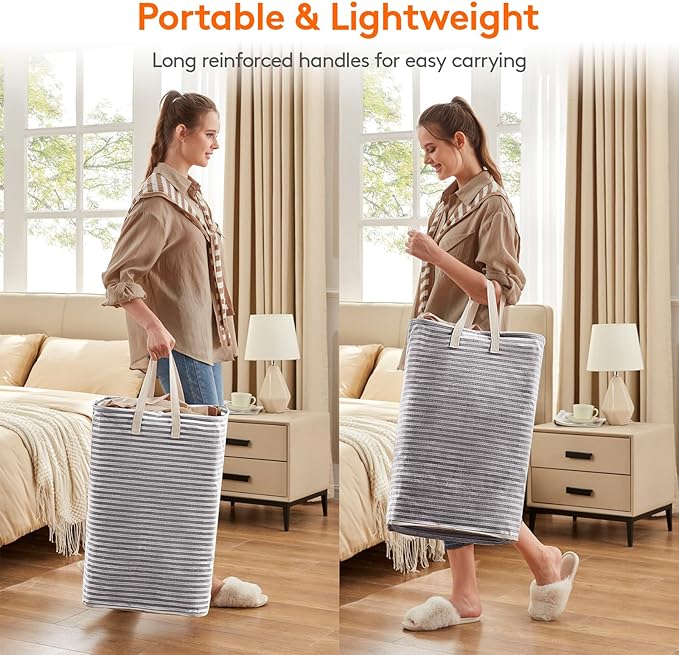 Lifewit 1 Pack Laundry Hamper Large Collapsible Laundry Baskets, Freestanding - Image 4