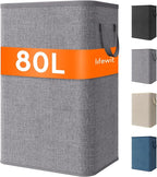 Lifewit 80L Large Tall Laundry Hamper, Collapsible Laundry Basket by Lifewit