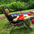 Homall Zero Gravity Patio Folding Lawn Chairs Outdoor Gravity Camp Reclining Lounge Chair with Pillows for Poolside Backyard and Beach Set of 2 (Brown) - Image 2