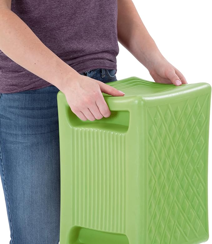Simplay3 Handy Home 3-Level Heavy Duty Work/Garden Seat - 12" x 15" x 9" - Green, Made in USA - Image 9