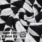 Black Hand Towels for Bathroom & Kitchen, 2 Pack Cotton Quick Dry Towels for - Image 7