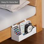Bedside Caddy Hanging Storage Basket Little Plastic Beside Shelf Hang-on - Image 5