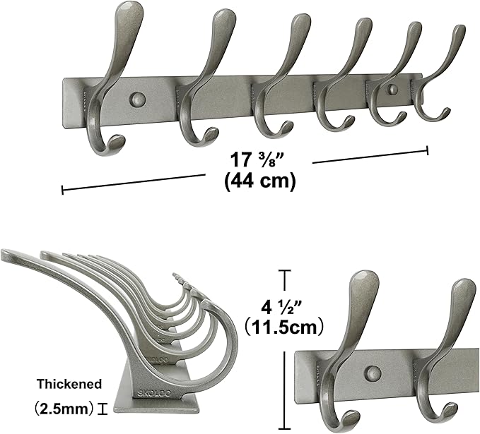 SKOLOO Coat Rack Wall Mounted - Image 5
