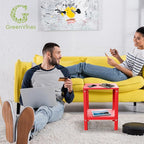GREENVINES Outdoor Rocking Chair Set | 3-Piece | 2 Rocking Chairs with 1 Side Table | Porch Rocker | HDPE Plastic | Red | Patio Furniture Sets | High Back | Big & Tall | Ladder Back - Image 8
