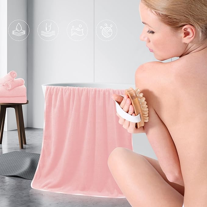 TENSTARS Luxury Silk Hemming Towel Set - Image 5