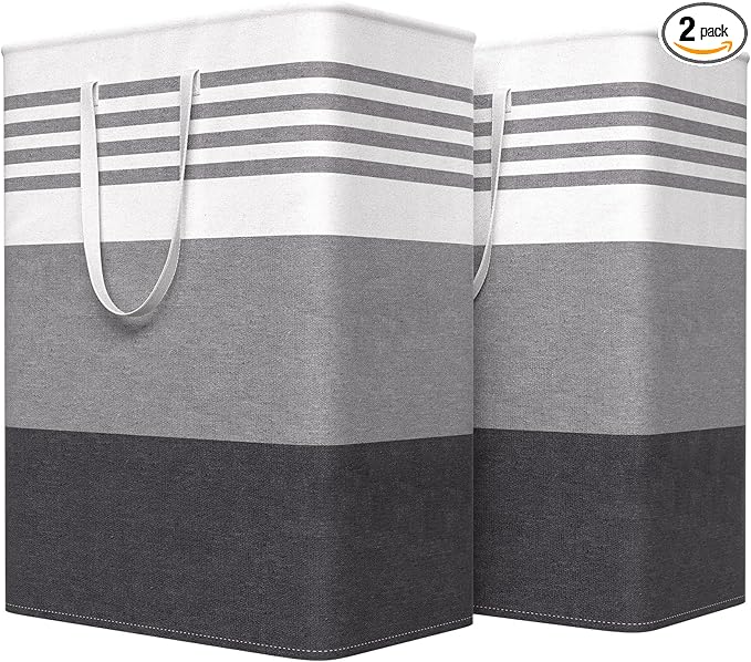 WOWBOX 2 Pack Laundry Hampers Baskets, Freestanding Dirty Clothes Hampers by WOWBOX