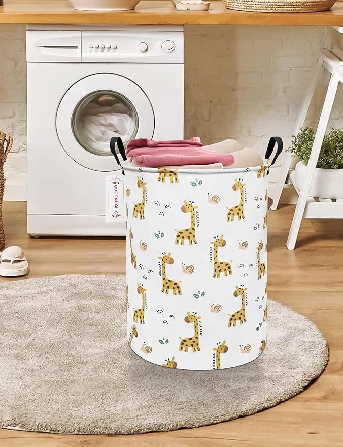 QUEENLALA Large Storage Basket, Laundry Hamper/Bathroom/Home Decor/Collapsible - Image 4