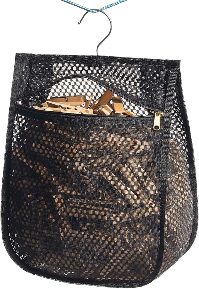Mesh Clothespin Bag for Clothesline Outdoor, Clothes pin Bag - Image 3