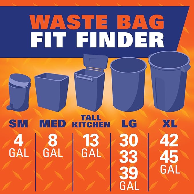 Hefty Strong Large Trash Bags, 30 Gallon - Image 7