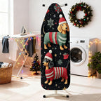 Nuxovilar Ironing Board Covers Winter Dogs in Sweaters Pattern Polyester 15x54 - Image 2