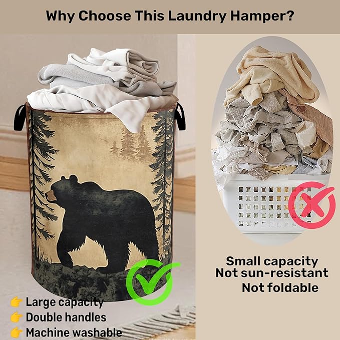 Bear Mountain Laundry Basket - Image 3