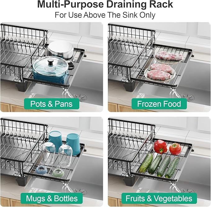 GSlife Expandable Dish Drying Rack - Image 8