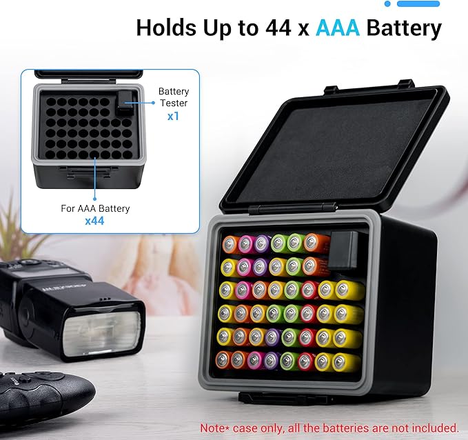 JJC 44 Slots AAA Triple A Battery Case Holder - Image 2