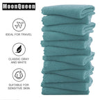 MOONQUEEN Microfiber Facial Cloths Fast Drying Washcloth 12 Pack - Image 4