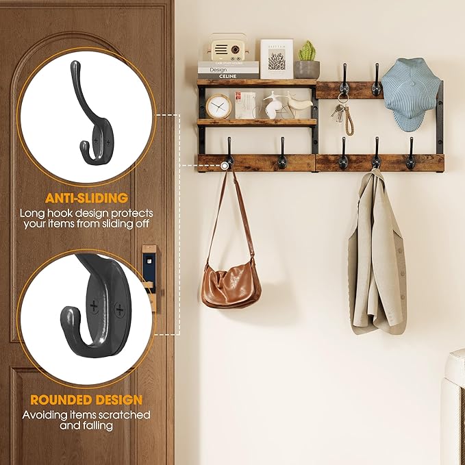 Homeiju 28.7" Coat Rack Wall Mount - Image 4