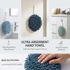 Soft Absorbent Chenille Ball Towel Sets, Quick Dry Hand, Towels - Image 5