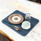 Dish Drying Mat, Microfiber Ultra-Absorbent Kitchen Counter Mat, Ideal Dish - Image 3
