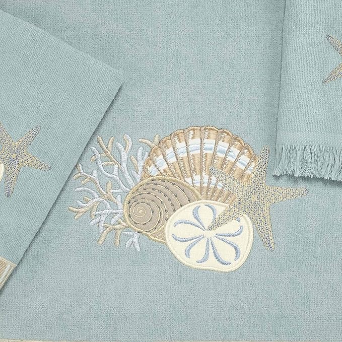 Avanti Linens - 3pc Towel Set, Soft & Absorbent Cotton, Coastal Home Decor - Image 2