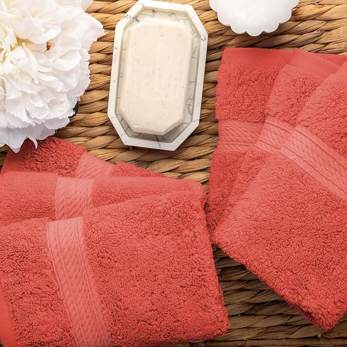 SUPERIOR Solid Egyptian Cotton Face Towel Set - Image 3