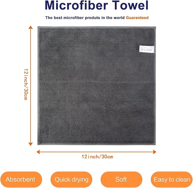 KinHwa Kitchen Washcloths for Dishes Absorbent Microfiber Dish Cloths Quick Dry - Image 7