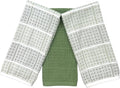 Sage Green Kitchen Dish Towels – Set of 3 100% Cotton Cloth Soft Cleaning by SerafinaHome