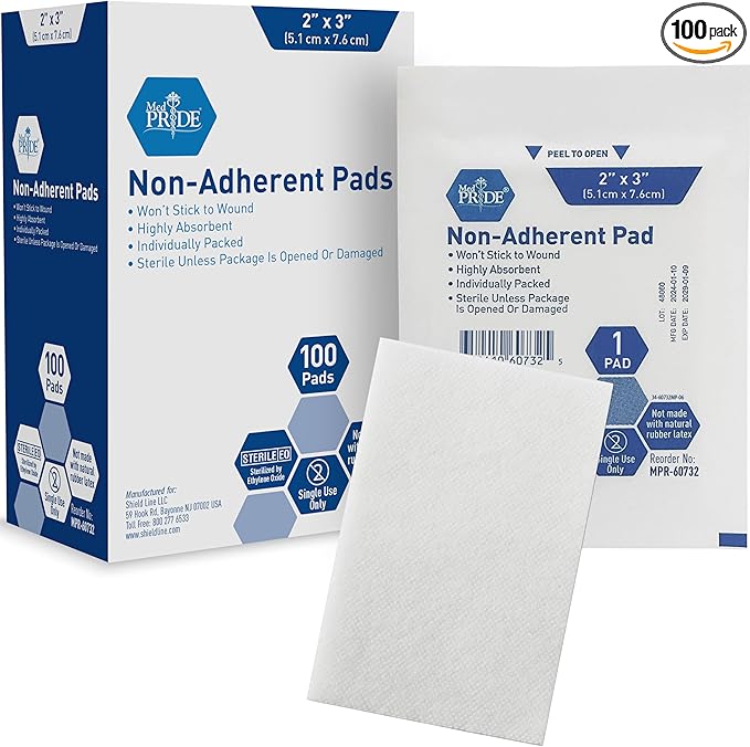 MED PRIDE Sterile Non Stick Pads by MEDPRIDE