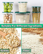 12QT NSF Food Storage Containers: 8 PCS Commercial Clear Round Food Storage - Image 4