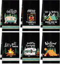 Boyiee 6 Pcs Camping Kitchen Towels Black Absorbent Dish Towels Bonfire Tent by Boyiee