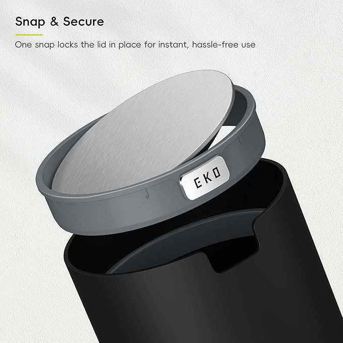EKO Fandy 0.58 Gal/2.2L Mini Trash Can - Image 5