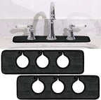 2 Pcs Faucet Mat for Kitchen Sink Splash Guard for Kitchen Sink Faucet Dish by Teenyyou