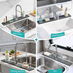 4Pcs Stone Faucet Mat for Kitchen Sink, Diatomite Quick Dry Water Absorbing - Image 5