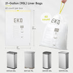 EKO 21 Gallon / 50-90 Liter, Extra-Strong Garbage Bags, Lavender Scent - Image 2