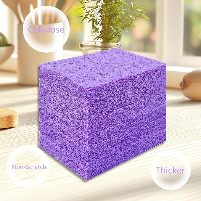 Cellulose Sponges, Large Size 4" x 6" x 1" - Image 8