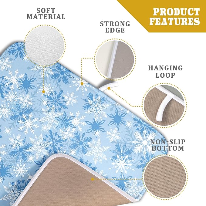 Winter Snowflake Dish Drying Mat - Image 4