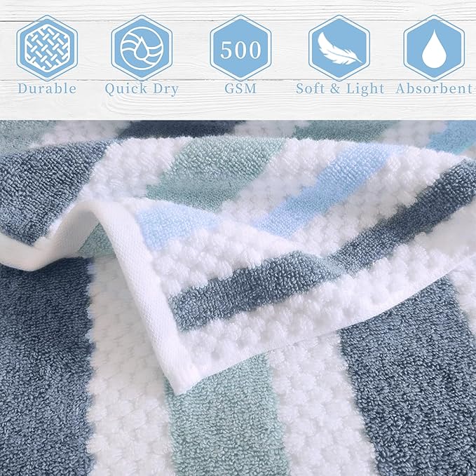 Waffle Washcloths for Bathroom, Wash Cloths 6 Pack 13"x13" - Image 2